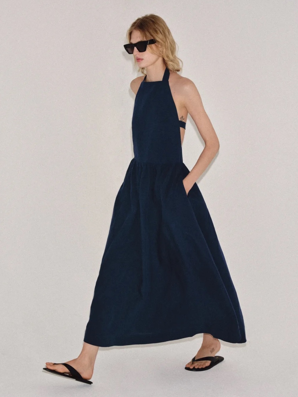 ZARA ZW COLLECTION HALTER NECK DRESS - Picture 3 of 6